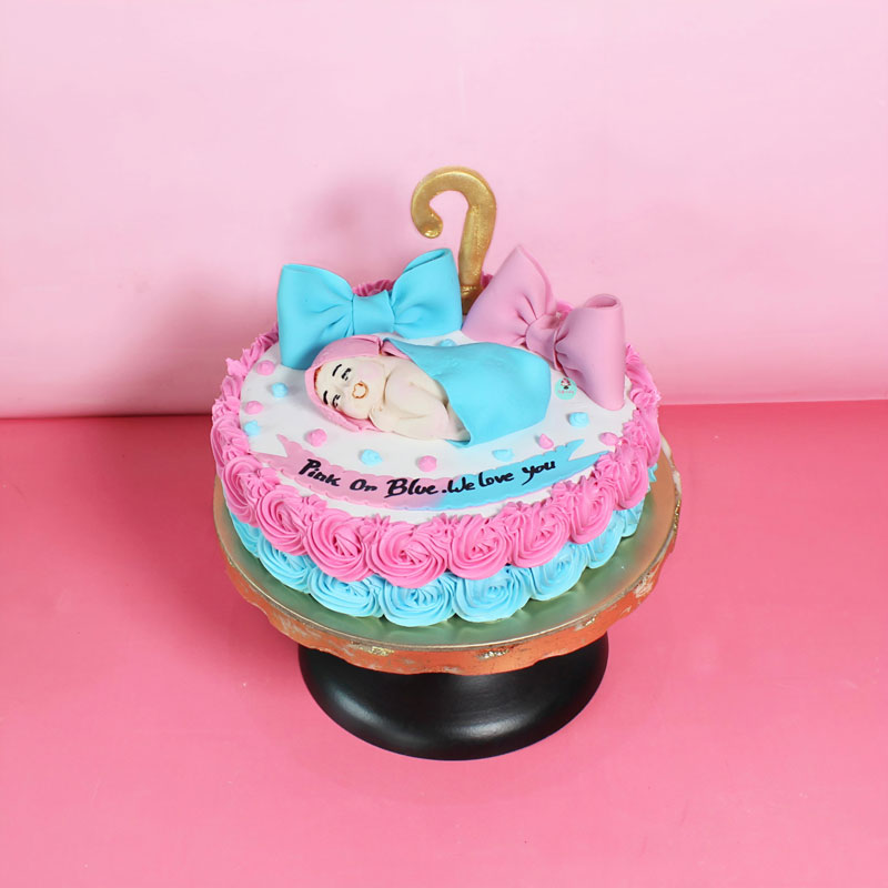 Baby shower best sale pink cake